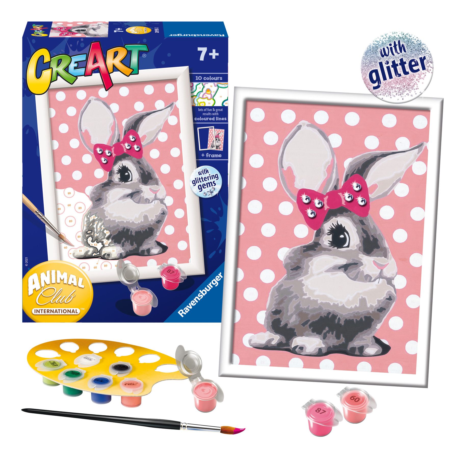 Painting by Numbers Ravensburger Creart Cuddly Bunny